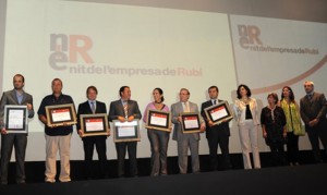 Electricfor recibió el galardón a trayectoria histórica y arraigo en la ciudad, de parte del ayuntamiento de Rubí, en la IV Noche de la Empresa de Rubí