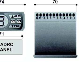 Modelos CTX. Termostato electrónico digital a panel