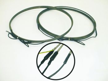 Modelos RRFI. Elementos rectos recocidos en tubo de acero inoxidable, con capuchones vulcanizados.
